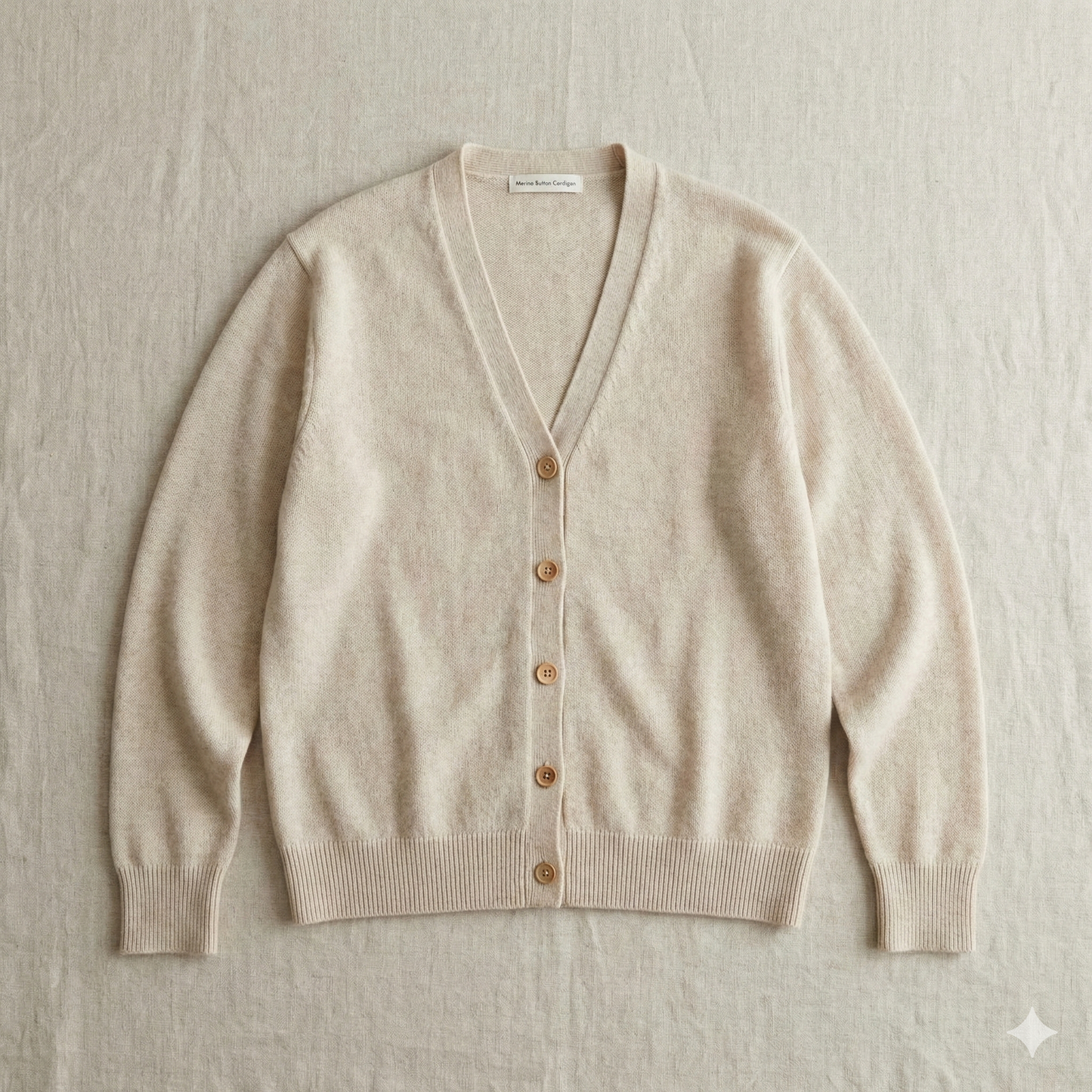 merino button cardigan