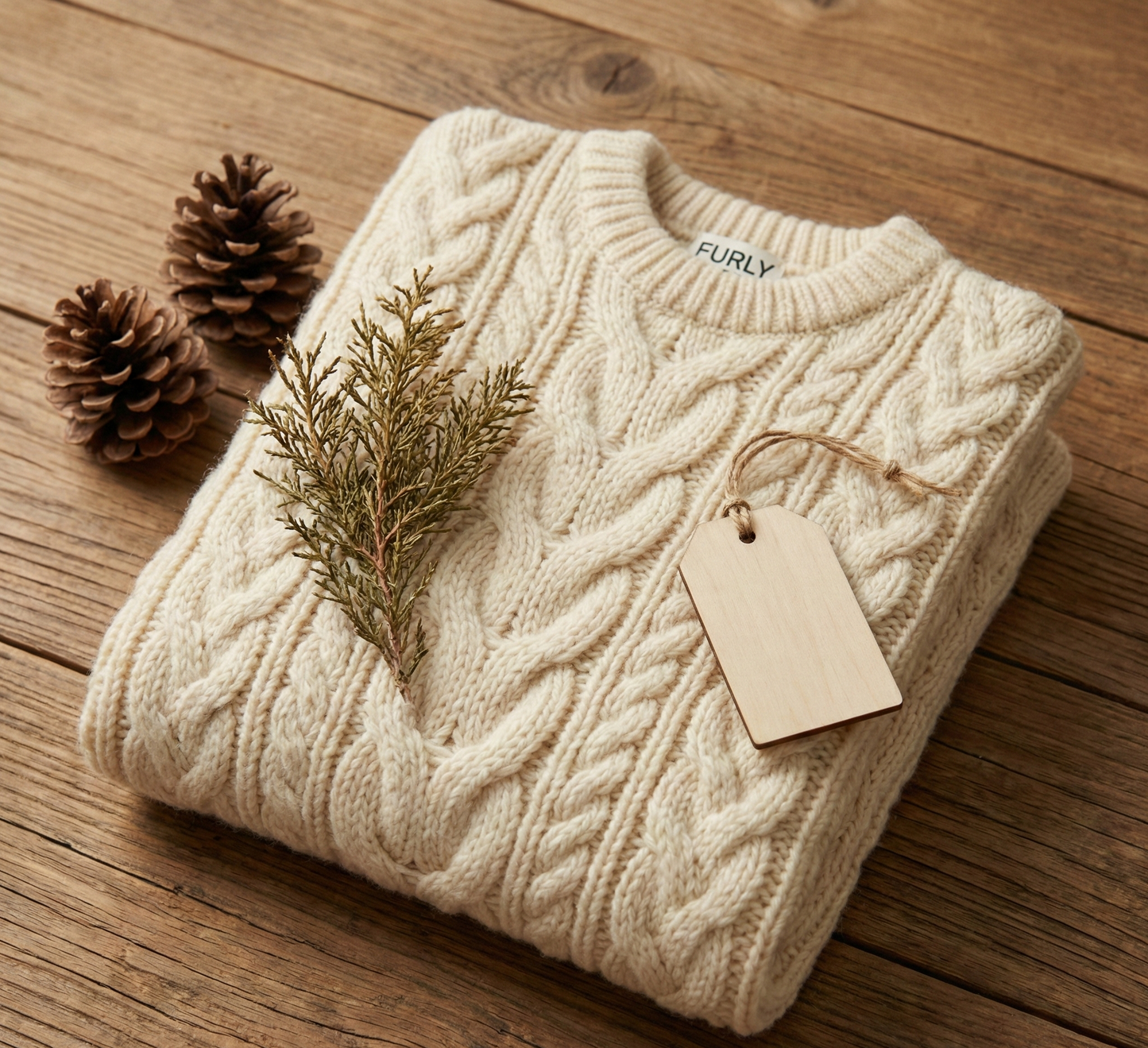 sheep’s cable knit