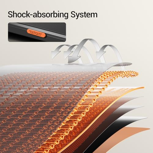 12% Incline Treadmill with Handle, 3-in-1 Portable Treadmills for Home and Office, Foldable Treadmills with 300 Lbs Weight Capacity, 3.0HP Quiet Walking Pad Treadmill, Three Touch Screen