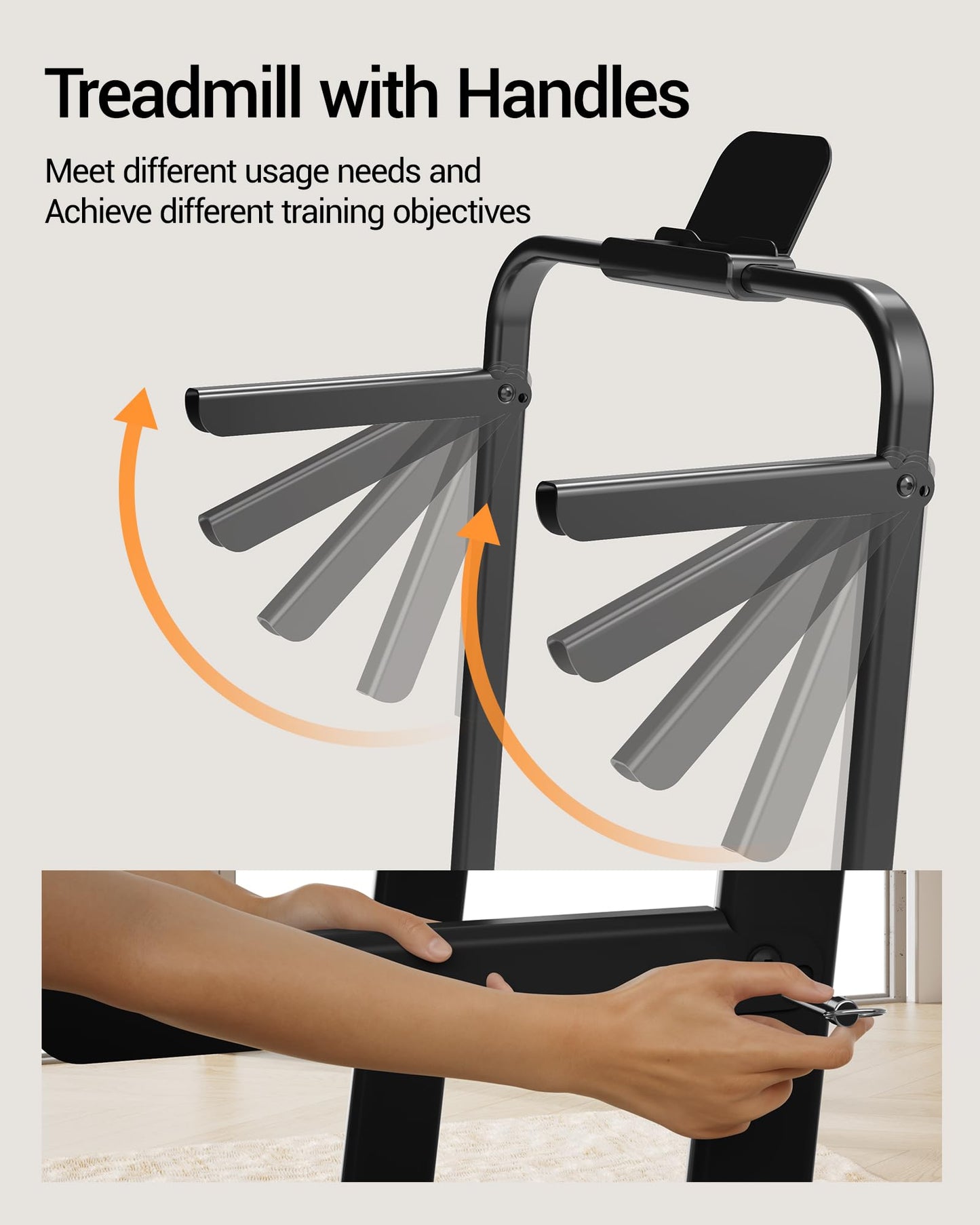 14% Incline Walking Pad Treadmills for Home Small, 4-in-1 Under Desk Treadmill with Handles, Foldable Treadmill with 2.5 HP Quiet Brushless, 330 LBS Capacity