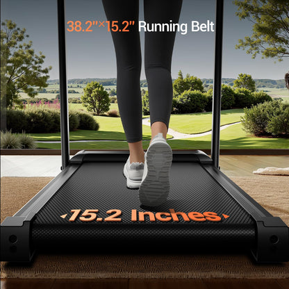 14% Incline Treadmill with Handle, 3-in-1 Portable Treadmills for Home and Office, Foldable Treadmills with 300 Lbs Weight Capacity, 3.0HP Quiet Walking Pad Treadmill, Three Screen