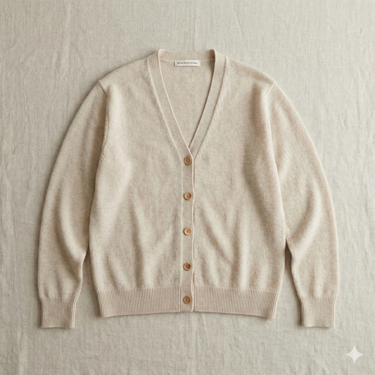 merino button cardigan