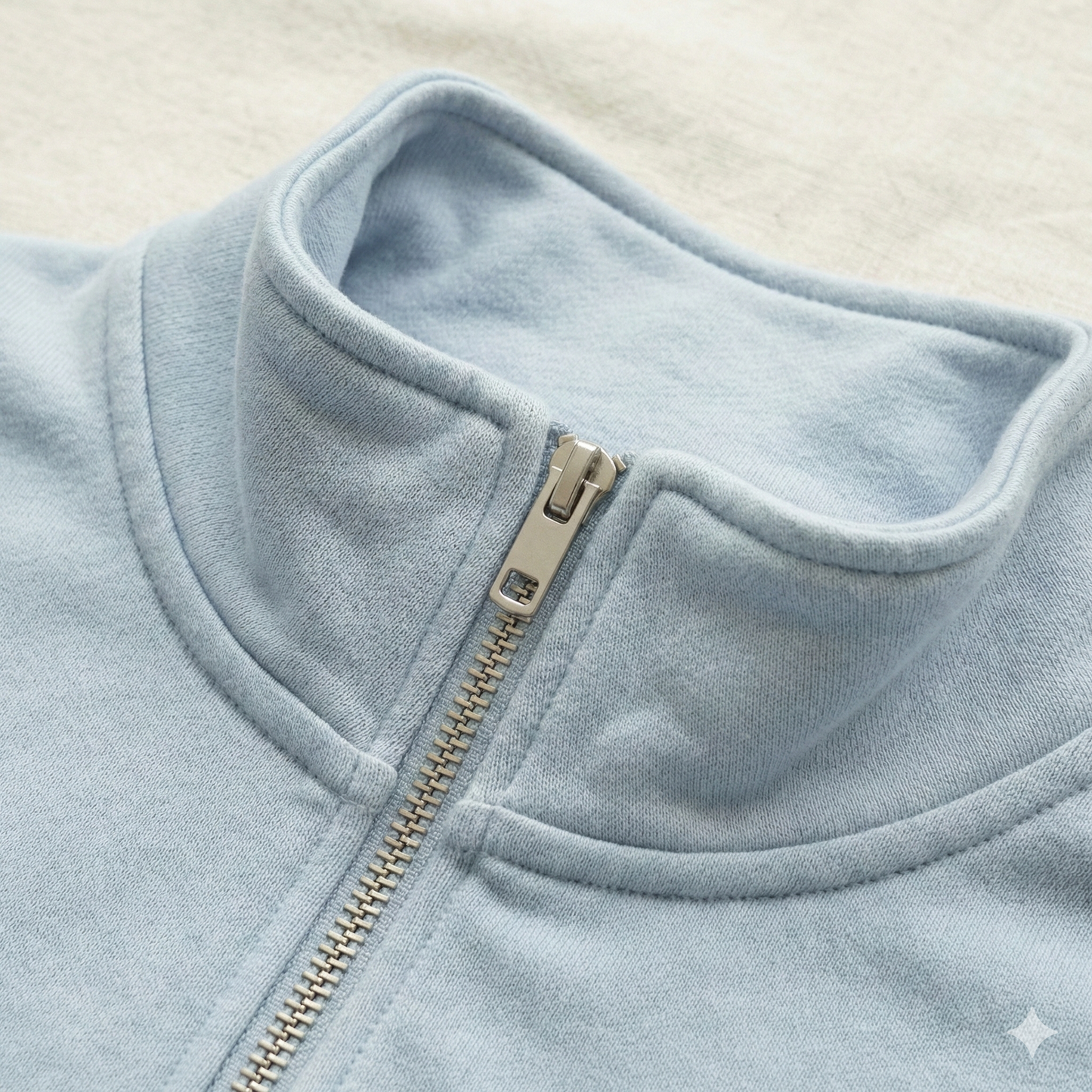 pastel quarter-zip