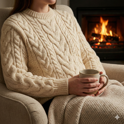 sheep’s cable knit